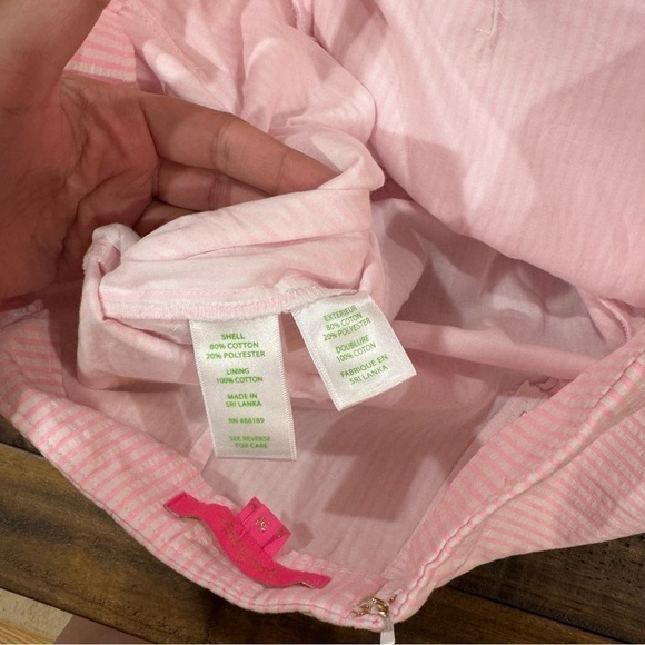 Lilly Pulitzer Faye Seersucker Capri Coral Pink Preppy Ruffle Feminine Skort 10 - Picture 10 of 15